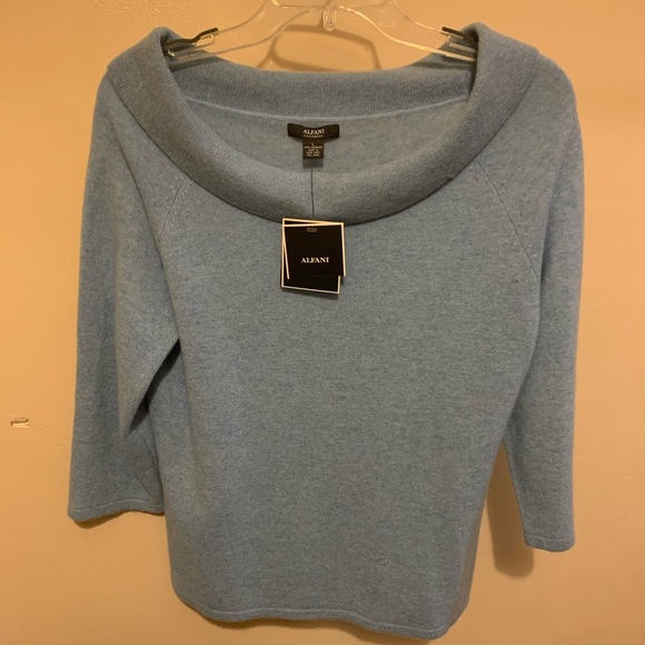 Alfani 100% Cashmere Sweater, sz L, NWT $179.00 - Picture 1 of 7